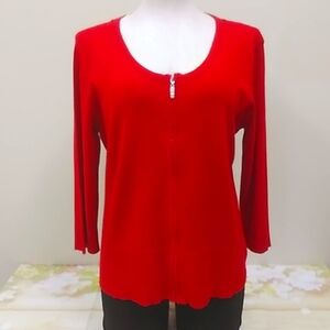 Red Chelsea and Theodore Sweater 4023p